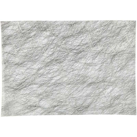 Fibervæv, 21x30 cm, sølv, 5 ark