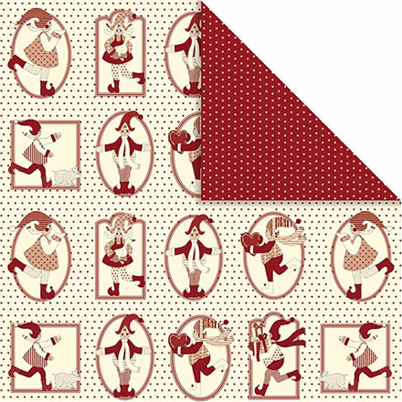 Design papir, 30,5x30,5 cm, Copenhagen, 5 ark