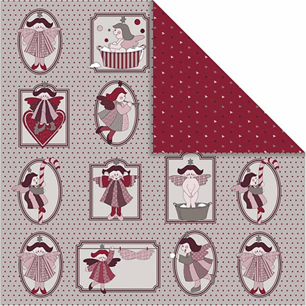 Design papir, 30,5x30,5 cm, Stockholm, 5 ark