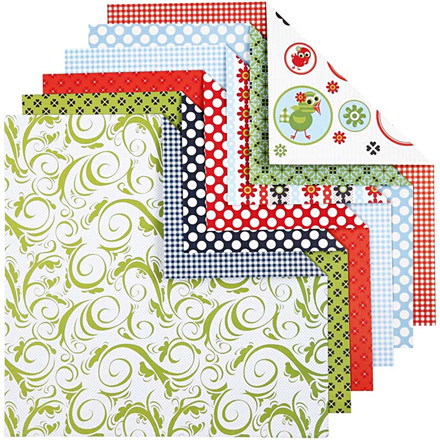 Design papir - sortiment, 30,5x30,5 cm, London, 30 ass. ark