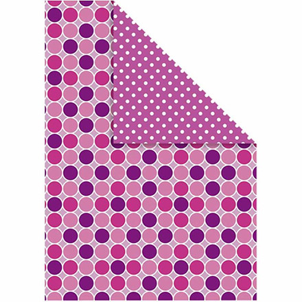 Color Bar, 21x30 cm, pink, cirkler/prikker, 20 ark