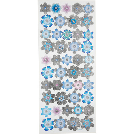 3D stickers, 10x22,5 cm, Snekrystal, 1 ark