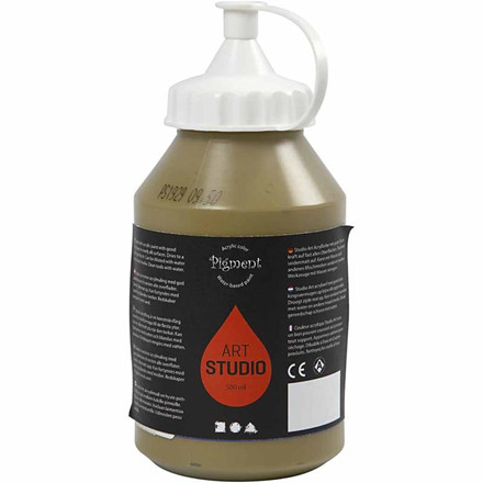Pigment acrylmaling, khaki, 500 ml