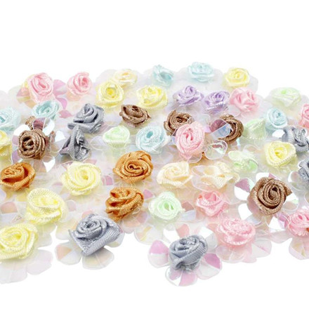 Rose pailletter, 20 mm, 40 g