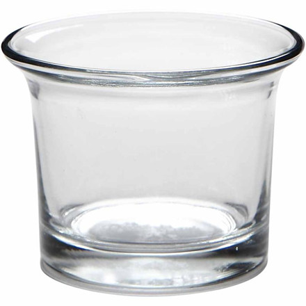 Lysglas med kant, 6 cm, 24 stk.