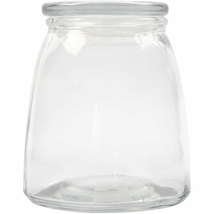 Krukke med låg, 11 cm, 6 stk.