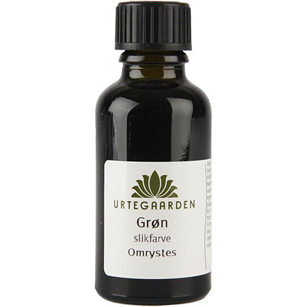 Grøn farve, 30 ml