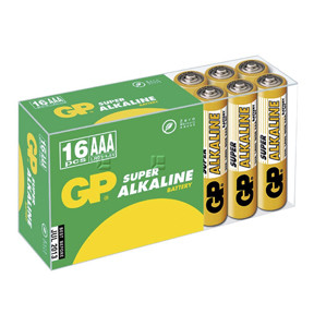 GP Batteries Battery Super Alkaline LR03/AAA  1,5V  (16)