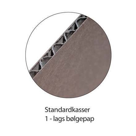 PAPKASSE - SK-110 - FORMAT 350 X 310 X 110 MM - FARVE BRUN