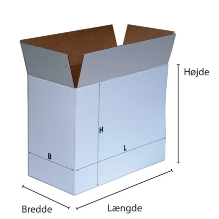 PAPKASSE - SK-110 - FORMAT 350 X 310 X 110 MM - FARVE BRUN