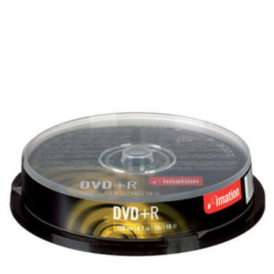 DVD+R 16X 10 stk. SPINDEL 4,7 GB, 120 MIN
