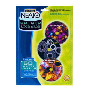 Fellowes CD/DVD labels fullface (25ark)