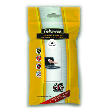 Fellowes Screen Wipes - flat pack 25