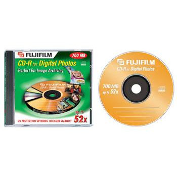 Fuji CD-R 700 MB 52x Digital Photo Jewel Case (10)
