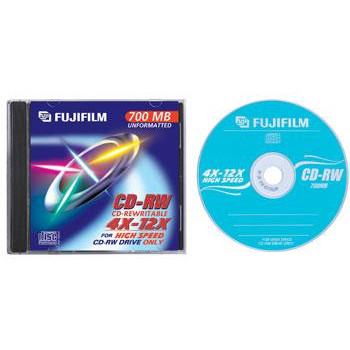Fuji CD-RW 700 MB 4-12x Jewel Case (10)
