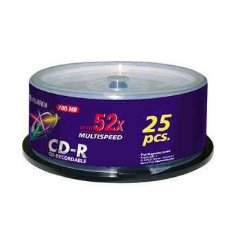 Fuji CD-R 700 MB 52x Cakebox (25)