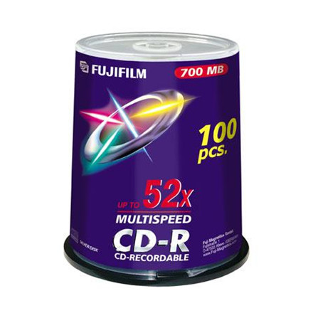 Fuji CD-R 700 MB 52x Cakebox (100)