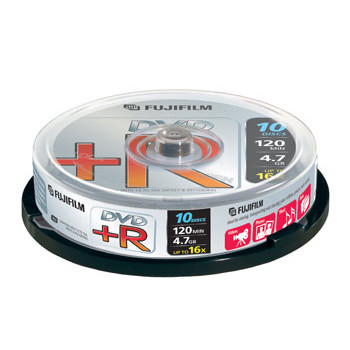 Fuji DVD+R 4.7 GB 16x Cakebox (10)