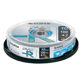 Fuji DVD-R 4.7 GB 16x Cakebox (10)