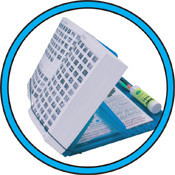 PORTA-BOOK HOLDER I SORT PASSER TIL 15,4" PC 