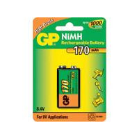 Batteri Genopladelig 6F22/9V 170 mAh