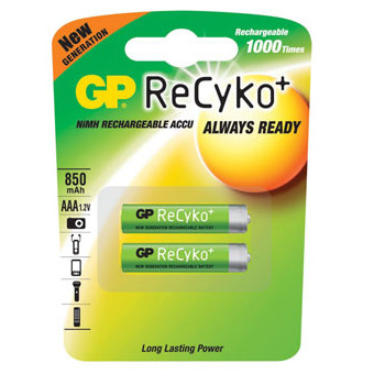 ReCyKo Batteri Genopladelig LR3/AAA 850 mAh  (2)
