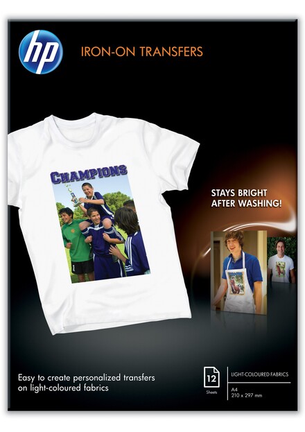HP A4 Iron-on T-shirt transfers 170 g/m² (12)