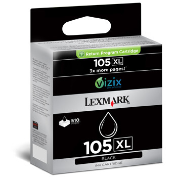 Lexmark No105 XL Black ink cartridge blister pack