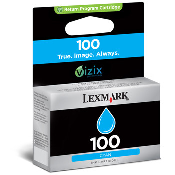 Lexmark No100 Cyan ink cartridge blister pack