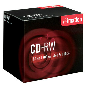 Imation CD-RW 700mb/80min 4x-12x  (10)