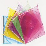 Imation Slimcase empty CD-R neon  (25)