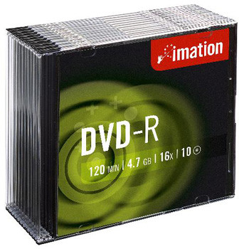 Imation DVD-R 4,7GB 16x speed slim(10)
