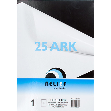 ETIKET LASER RELIEF T7167 199,6X289,1MM