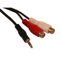 Sandberg MiniJack-M 2xPhono-F 2m
