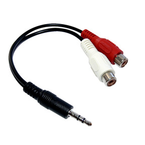 Sandberg Adapter MiniJack-M 2xPhono-F