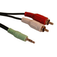 Sandberg MiniJack-M - 2xPhono-M 3m