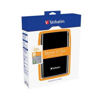Verbatim 320GB Hard Drive 2,5' Store N Go USB 2.0 Black