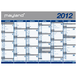 KÆMPEKALENDER 2012 - 2 X 6 MDR. PAPIR 