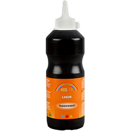 A-Color lasurmaling, sort, 06 - transparent, 500 ml