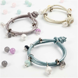 Kraftige læderarmbånd, 1 sæt