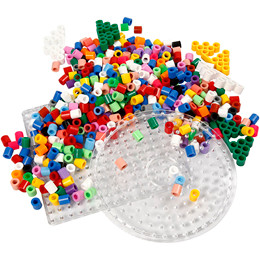 Maxi rørperler - startsæt, 10 mm, 3000 ass.