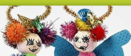 Chenille og pomponer