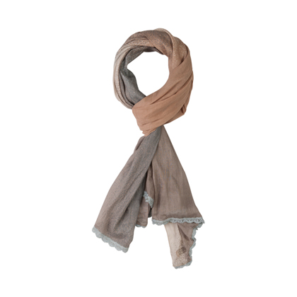 CREAM SPLASH SCARF 12003