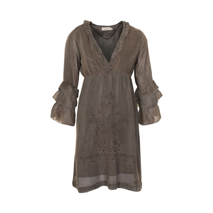 CREAM NORA NET DRESS 62076