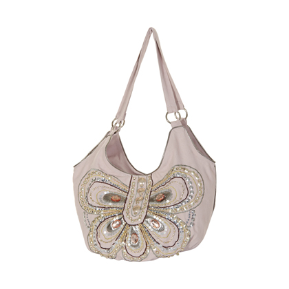 CREAM PEARLY BUTTERFLY TASKE 12306
