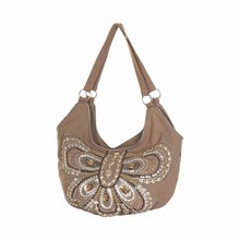 CREAM PEARLY BUTTERFLY BAG 12306