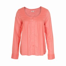 KAFFE ANDREA PINTUCK BLOUSE 52258