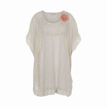 CREAM JENNY PONCHO DRESS 61700