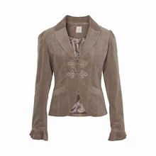 CREAM ZIGGY VELVET BLAZER 61708