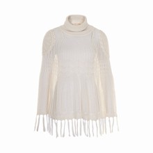 CREAM VICTORIA PONCHO 61812